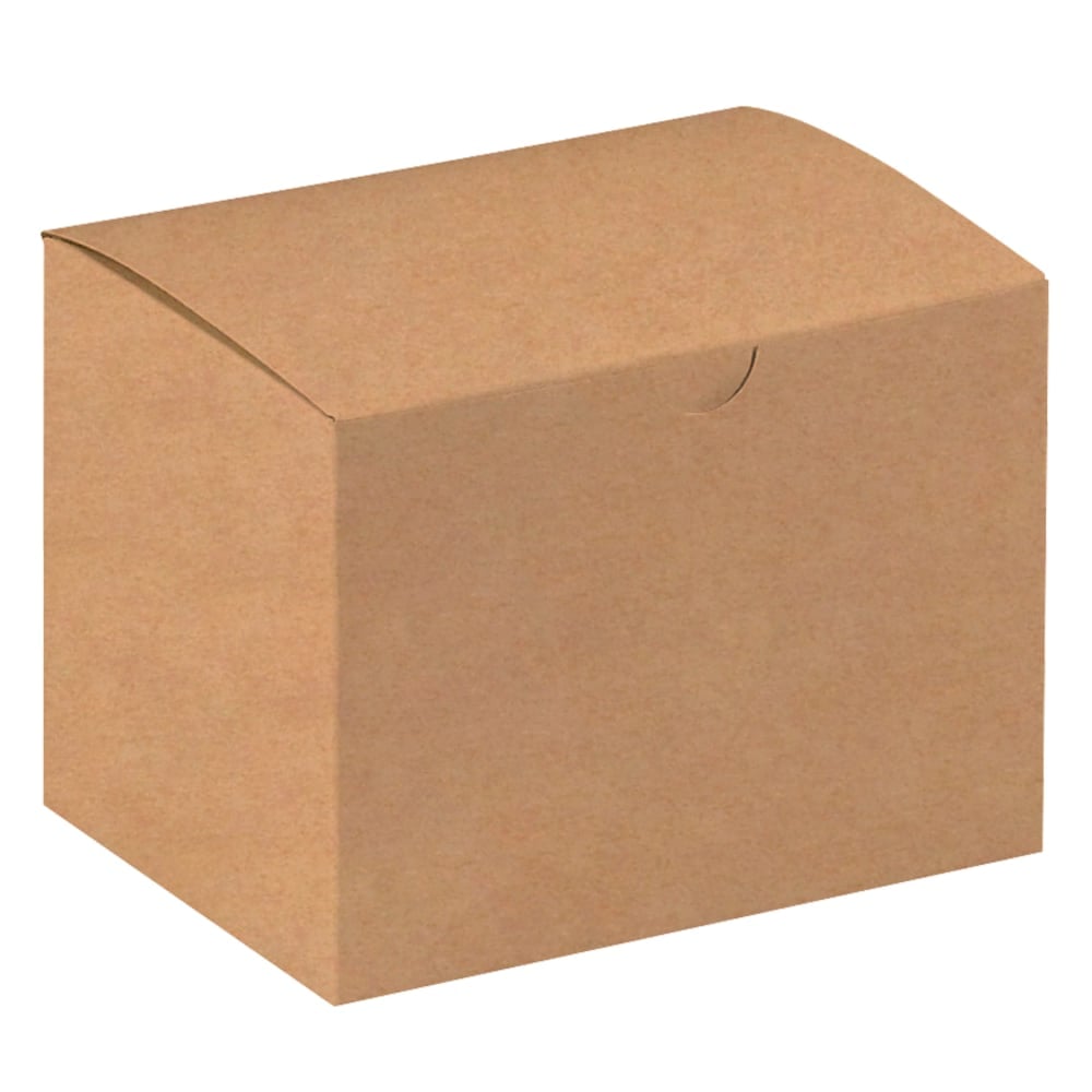 Office Depot Brand Gift Boxes, 6inL x 4 1/2inW x 4 1/2inH, 100% Recycled, Kraft, Case Of 100 MPN:GB644K