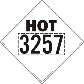 LabelMaster®RVHOT3257 Hot 3257 Marking 273 x 273 MM Rigid Vinyl 25/Pack RVHOT3257