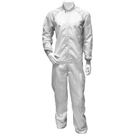 Transforming Technologies TX4000 ESD Cleanroom Apparel Coverall 4XL White TX40CRWH08