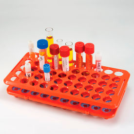 Grip Rack Rack with Tube Grippers For up to 17mm Tubes 50-Place Autoclavable Orange 456921