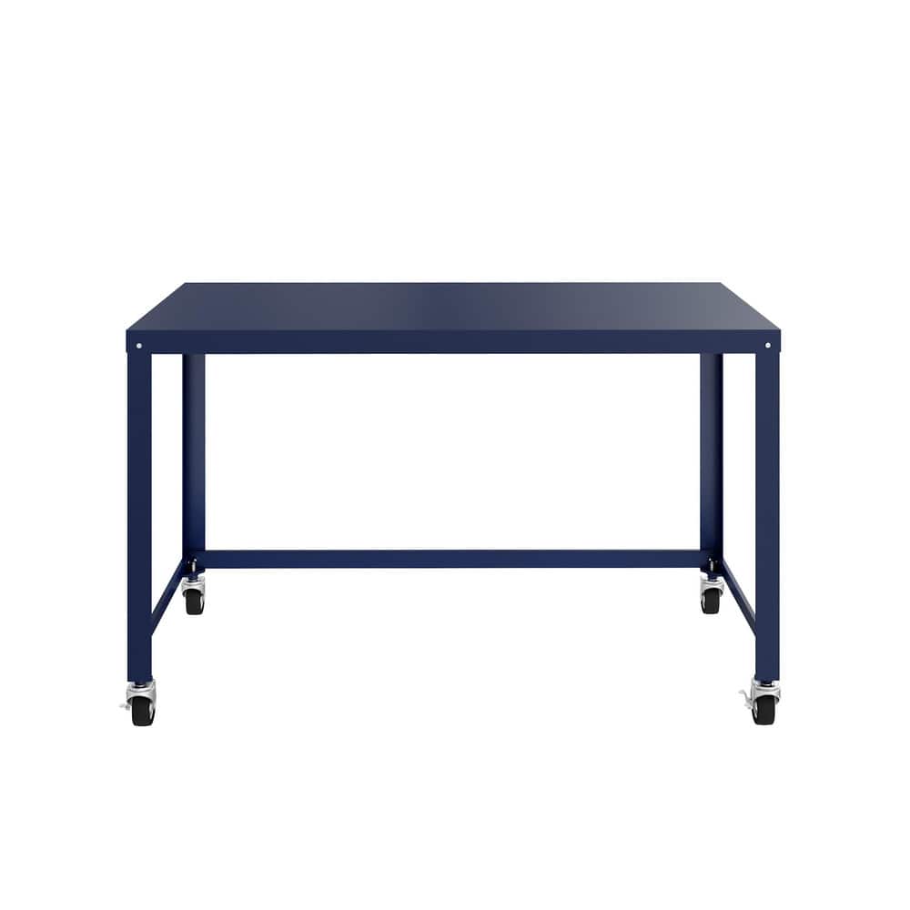 Computer Desk: Steel Top, Navy Blue MPN:24814