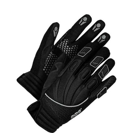 X-Site Mechanics Gloves, Synthetic Leather Palm, Neoprene Back, S, Black MPN:20-1-104-S