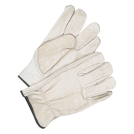 Leather Drivers Gloves, Shirred Slip-On Cuff, Keystone Thumb, Tan, XL, 1 PR MPN:20-1-1581-12