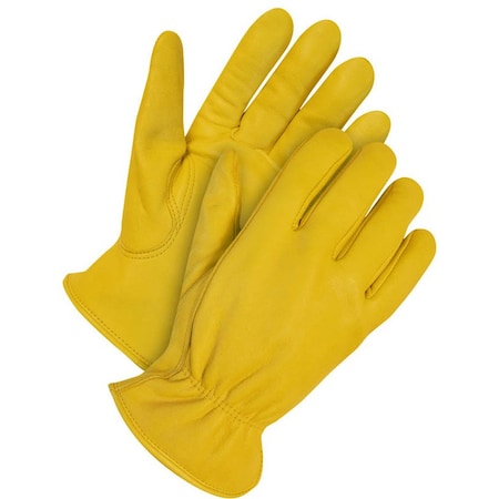 Leather Drivers Gloves, Shirred Slip-On Cuff, Keystone Thumb, L, 1 PR MPN:20-1-340-L-K