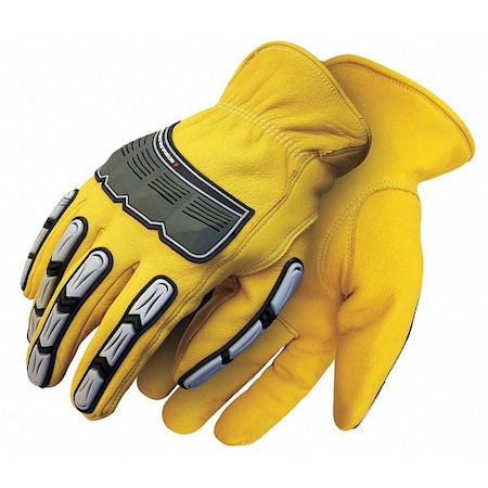 Leather Gloves, Goatskin, Yellow, S MPN:20-9-10695-S