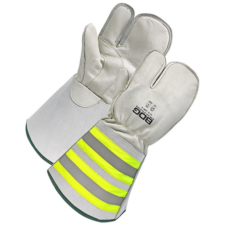 Cut-Resistant Leather Gloves, Cut Level A7, Uncoated, L 1 PR MPN:50-9-1290-L
