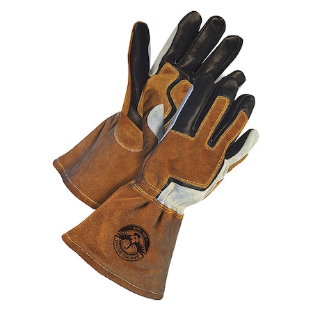 60-9-1942 Welding Gloves, Gauntlet Cuff, Wing Thumb, Premium Cowhide, 2XL, 1 PR MPN:60-9-1942-X2L-K