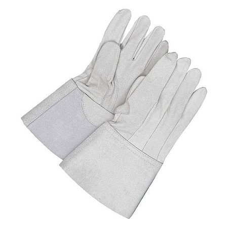 Gander Brand Welding Gloves, Gauntlet Cuff, Straight Thumb, Premium Goatskin, L, 1 PR MPN:64-1-1241-11
