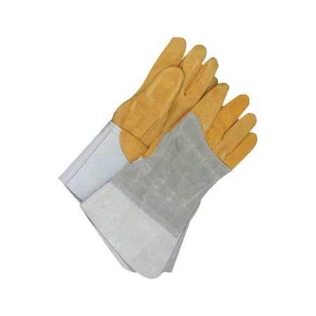 TIG Welder with Heat Patch, Gauntlet w/ Gore Cuff, Straight Thumb, Premium Cowhide, M, 1 PR MPN:64-1-1526-M
