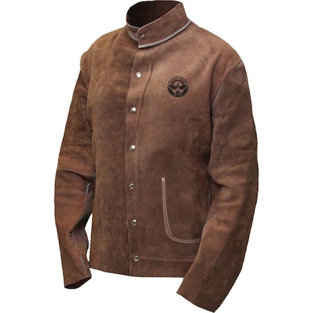 Welding Jacket, Split Cowhide, Brown, X3L MPN:64-1-650-X3L