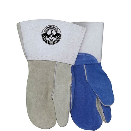 Split Cowhide Welding Mitt, PR, Universal PR MPN:64-1-666B-1