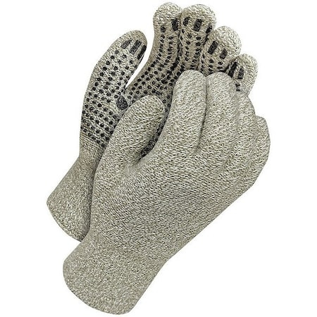 Cold Weather Gloves, PVC Dots Palm, Gray, M MPN:80-9-2002-M