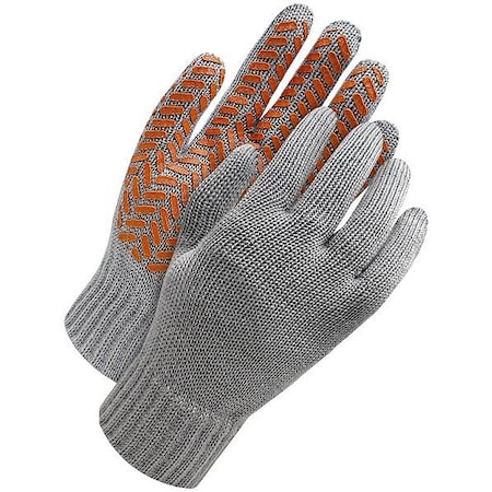 Wool/Acrylic Cold Weather Gloves, PVC Grip Palm, Gray, XL MPN:80-9-2025-XL