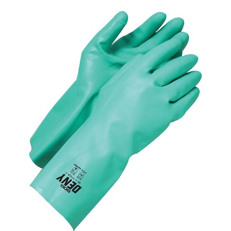 Deny 1715-F Chemical Resistant Gloves, Nitrile, Green, S (7), 1 PR MPN:99-1-1715F-7-K