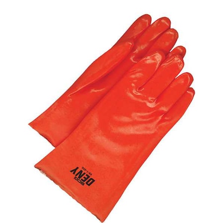 Chemical Resistant Gloves, Smooth, Full, Not Rated Abrasion Level, Red, Universal, 1 PR MPN:99-1-502