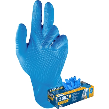 99-1-6200B, Disposable Gloves, 8 mil Palm, Nitrile, Powder-Free, S (7), 50 PK, Blue MPN:99-1-6200B-S