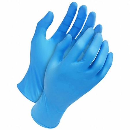 Disposable Gloves, 5 mil Palm, Tripolymer, Powder-Free, S, 100 PK, Blue MPN:99-1-6350-S