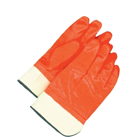 Knit Gloves, PVC, Smooth, Full, Not Rated Abrasion Level, Orange, Universal 1 PR MPN:99-1-7341-K