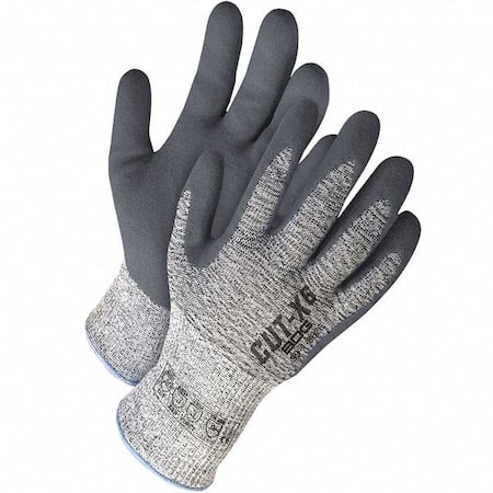 Cut-Resistant Coated Gloves, Cut Level A6, Dipped, Nitrile, Textured, S 1 PR MPN:99-1-9626-7