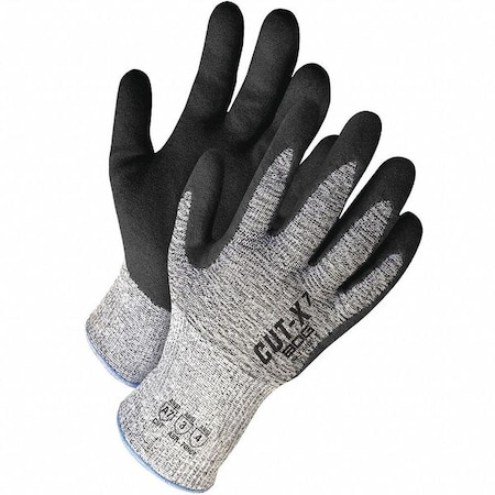 Cut-Resistant Coated Gloves, Cut Level A7, Dipped, Nitrile, Sandy, M 1 PR MPN:99-1-9627-8