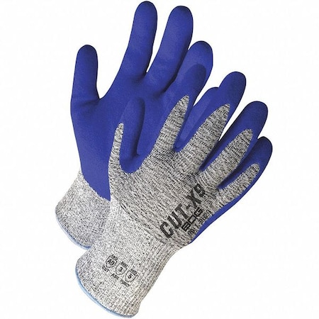Cut-Resistant Coated Gloves, Cut Level A9, Dipped, Nitrile, Sandy, L 1 PR MPN:99-1-9629-9