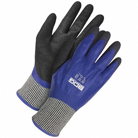 Cut-Resistant Coated Gloves, Cut Level A3, Double Dipped, Nitrile, Smooth, XL 1 PR MPN:99-1-9660-10