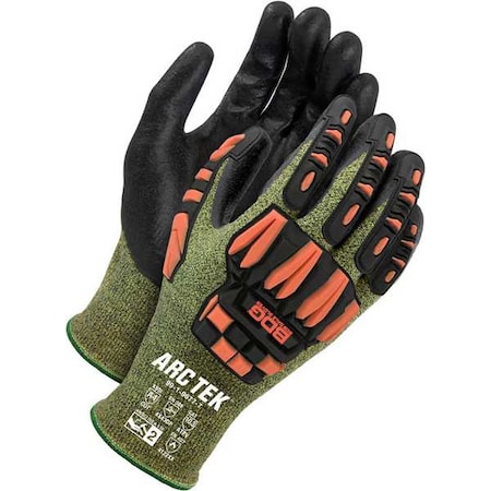 Cut-Resistant /Arc Flash Resistant Gloves, Cut Level A4, Dipped, Neoprene, Nitrile, Sandy, 7 1 PR MPN:99-1-9677-7