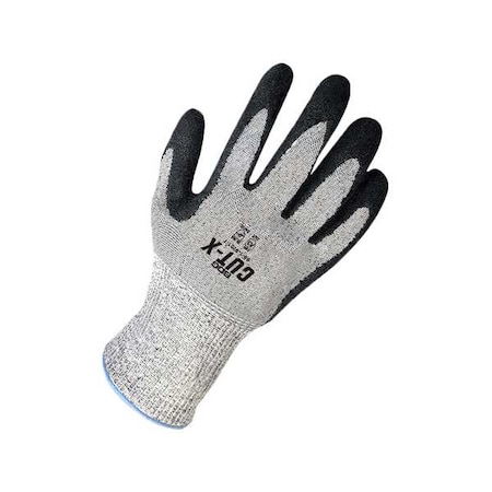 Coated Cut-Resistant Gloves, Cut Level A3, Dipped, Latex, Rough, S 1 PR MPN:99-1-9701-7
