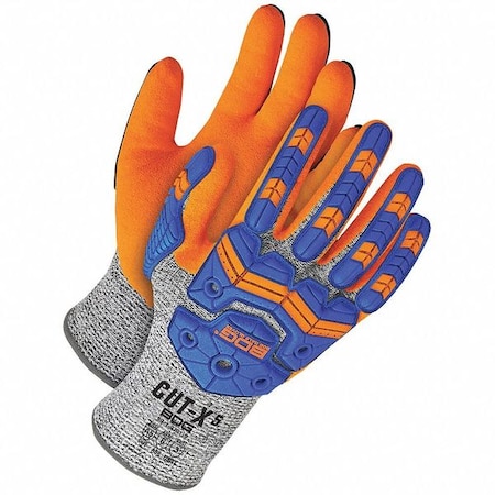 Cut-Resistant Impact Gloves, Cut Level A5, Nitrile, Sandy, M 1 PR MPN:99-1-9791-8-K