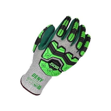Cut-Resistant Impact Gloves, Cut Level A6, Dipped, Nitrile, Sandy, XS 1 PR MPN:99-1-9793-6