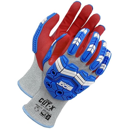 Cut-Resistant Impact Gloves, Cut Level A9, Foam Nitrile, Textured, S 1 PR MPN:99-1-9796-7