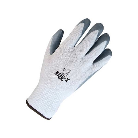 Coated Gloves, Foam Nitrile, Smooth, Palm, Not Rated Abrasion Level, Gray/White, S (7) 1 PR MPN:99-1-9800-7