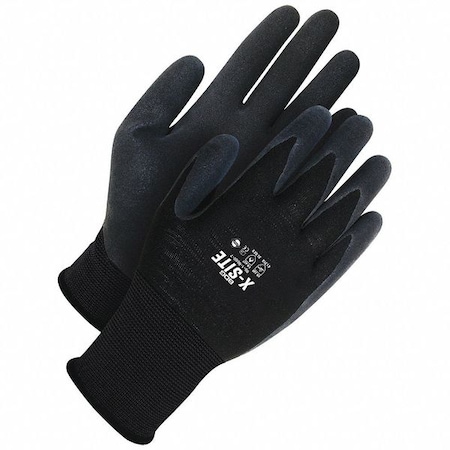 Coated Gloves, Foam Nitrile, Sandy, Palm, Not Rated Abrasion Level, Black, XL (10) 1 PR MPN:99-1-9860-10