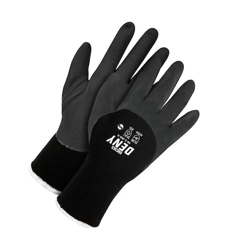 Lined Nitrile Coated Gloves, Foam Nitrile, Smooth, 3/4 Dip, Black, S (7) 1 PR MPN:99-9-265-7-K