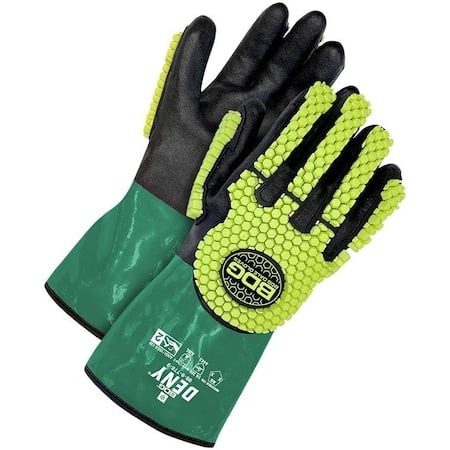 Chemical Resistant Glove, A9 Cut Level Lining, Impact Level 2, 12 in Length, Acrylic Insulation, 3XL MPN:99-9-778-12