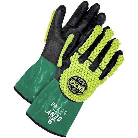 Chemical Resistant Glove, A9 Cut Level Lining, Impact Level 2, 12 in Length, Acrylic Insulation, M MPN:99-9-778-8