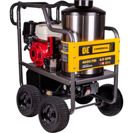 BE Power Hot Water Pressure Washer Honda GX390 4000 PSI 4 GPM HW4013HG