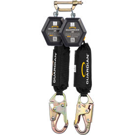 Guardian® CR5 Dual Web Personal Self-Retracting Lifeline Steel Snap Hook 11'L 4200075