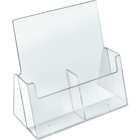 Global Approved 252386 Tri-Fold Brochure Holder 2 Pocket 9-3/16