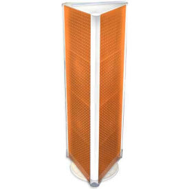 Global Approved 700450-ORG Three-Sided Spinning Pegboard Floor Display 16