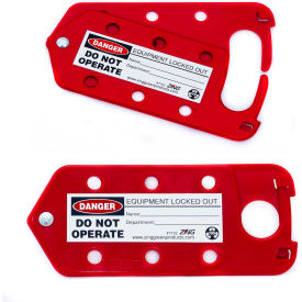 ZING RecycLockout Lockout Tagout Hasp and Tag Combination Recycled Plastic 7102 7102