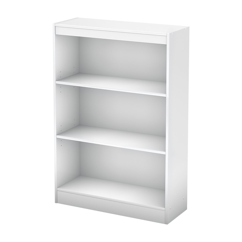 South Shore Axess 44inH 3-Shelf Bookcase, Pure White MPN:7250766C