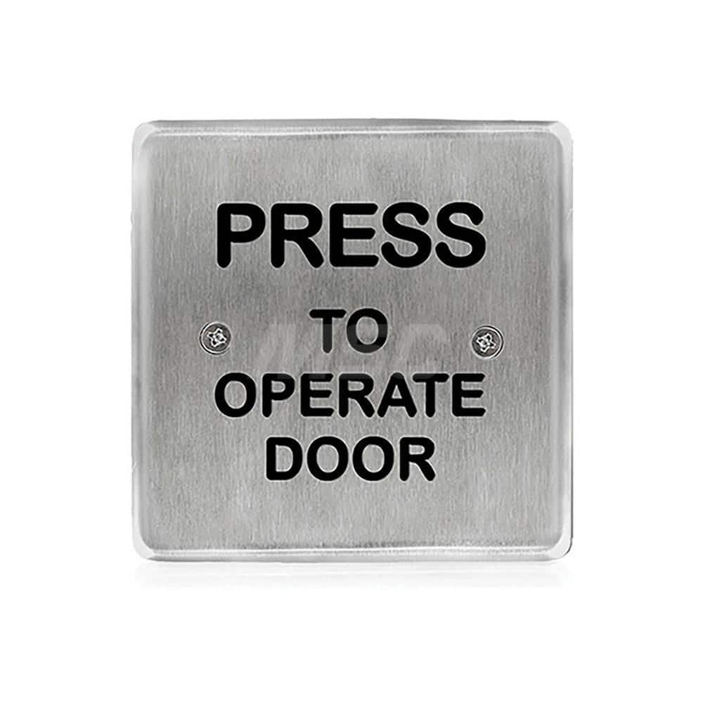 Push Plates; Material: Stainless Steel ; Width (Inch): 5 ; Overall Length (Inch): 4.50 ; Finish/Coating: Stainless Steel ; Shape: Square ; Plate Thickness: 0.1250 MPN:10PBS45POD