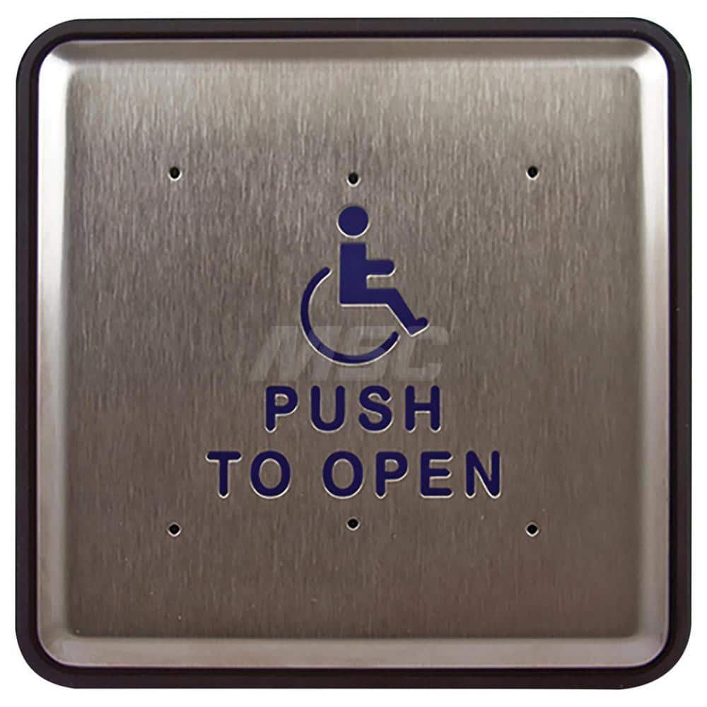 Push Plates; Material: Stainless Steel ; Width (Inch): 6 ; Overall Length (Inch): 6.00 ; Finish/Coating: Stainless Steel ; Shape: Square ; Plate Thickness: 0.1250 MPN:10PBS61