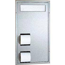 Bobrick® ClassicSeries™ Partition Flush Mount Seat/Tissue Dispenser - B3471 B3471