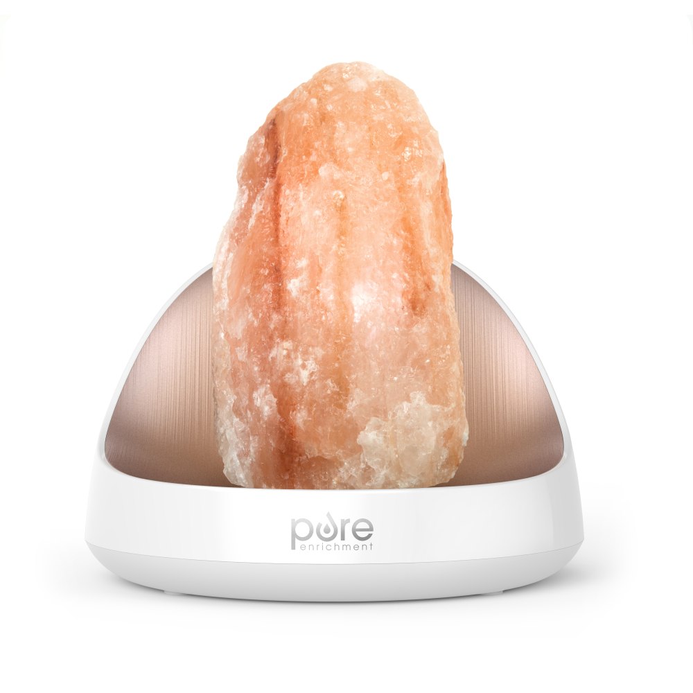 Pure Enrichment PureGlow Himalayan Salt Lamp & Ultrasonic Essential Oil Diffuser, 8-1/4in x 8in MPN:PESLTDF