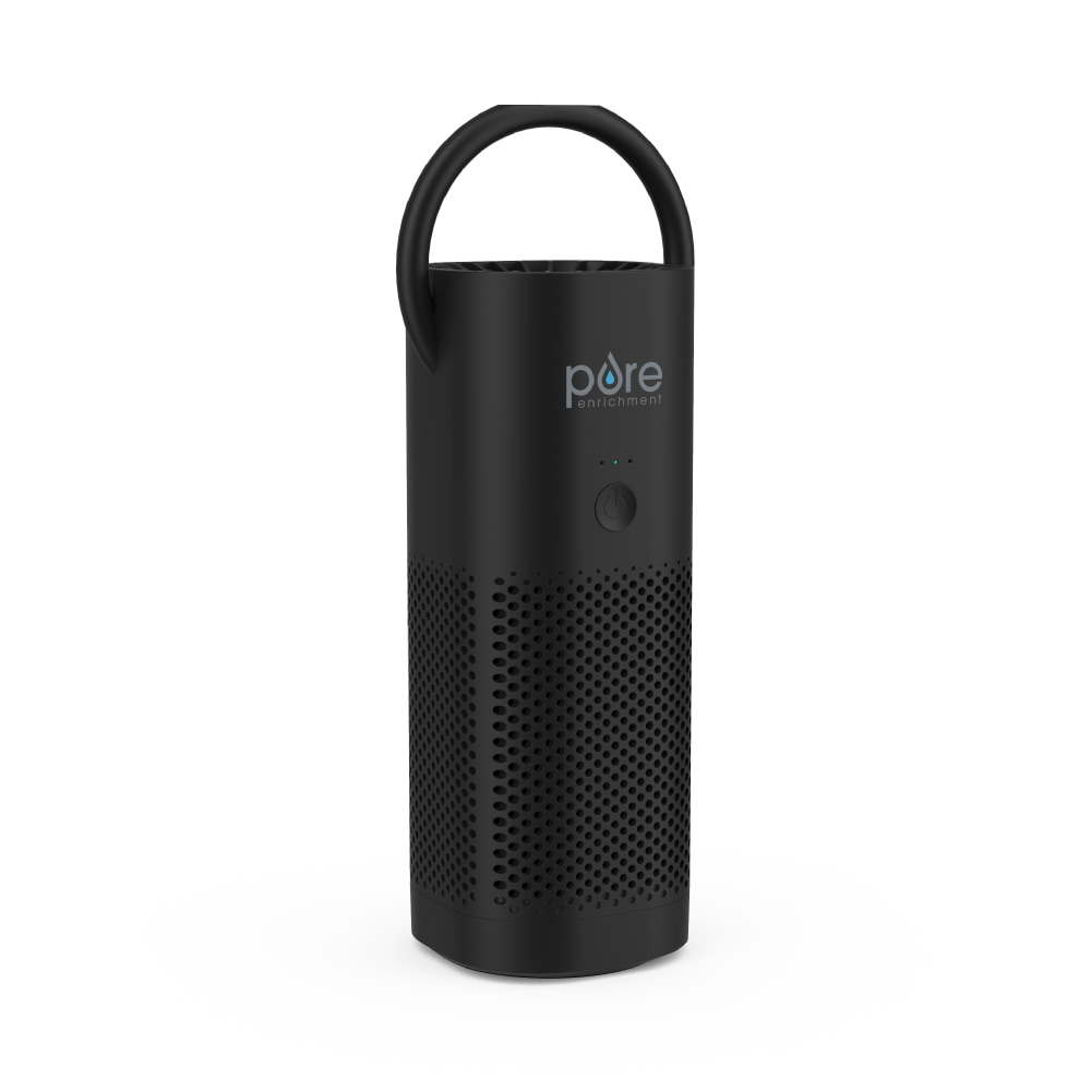 Pure Enrichment PureZone HEPA Mini Portable Air Purifier, 54 Sq. Ft. Coverage, 7in x 2-3/4in, Black MPN:PEPERSAP-K