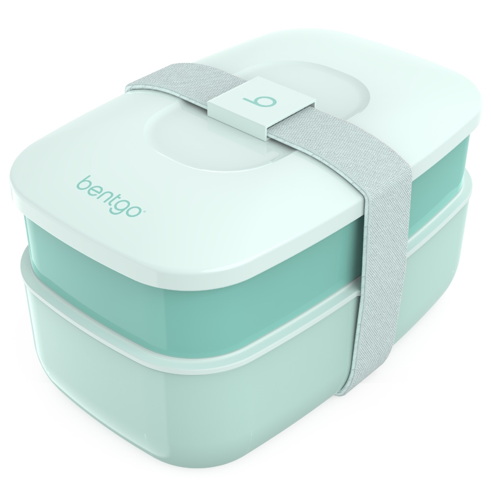 Bentgo Classic All-In-One Lunch Box Container, 3-13/16inH x 4-3/4inW x 7-1/8inD, Coastal Aqua MPN:BENTGO-CA