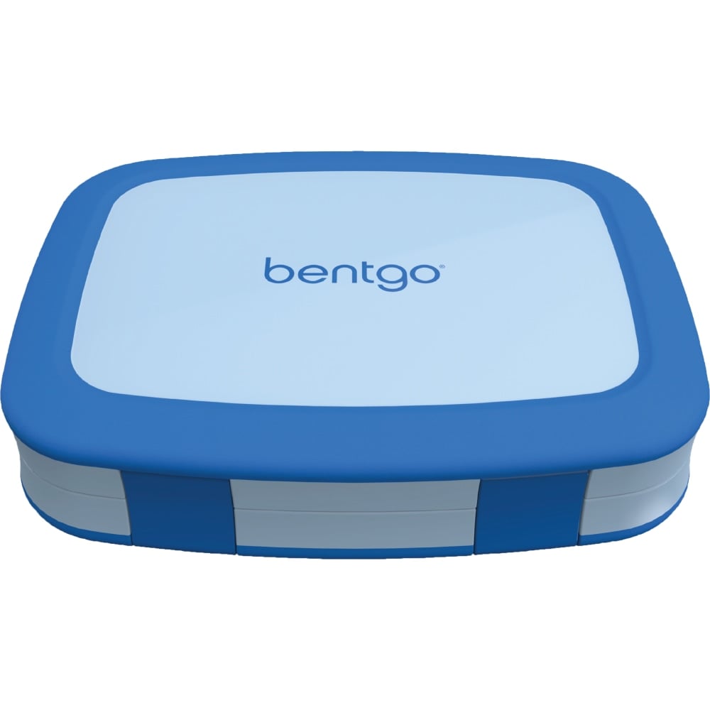 Bentgo Kids Lunch Box, 2inH x 6-1/2inW x 8-1/2inD, Blue MPN:BGOKIDS-B