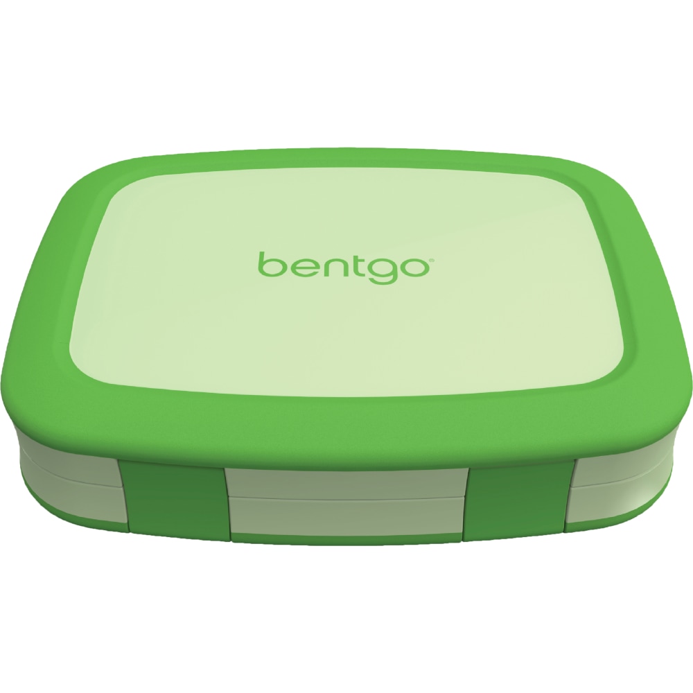 Bentgo Kids Lunch Box, 2inH x 6-1/2inW x 8-1/2inD, Green MPN:BGOKIDS-G